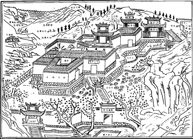 1994年版《浦城县志》南浦书院暨越山图.png